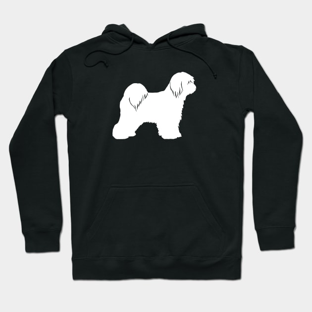 Tibetan Terrier Silhouette Hoodie by Coffee Squirrel